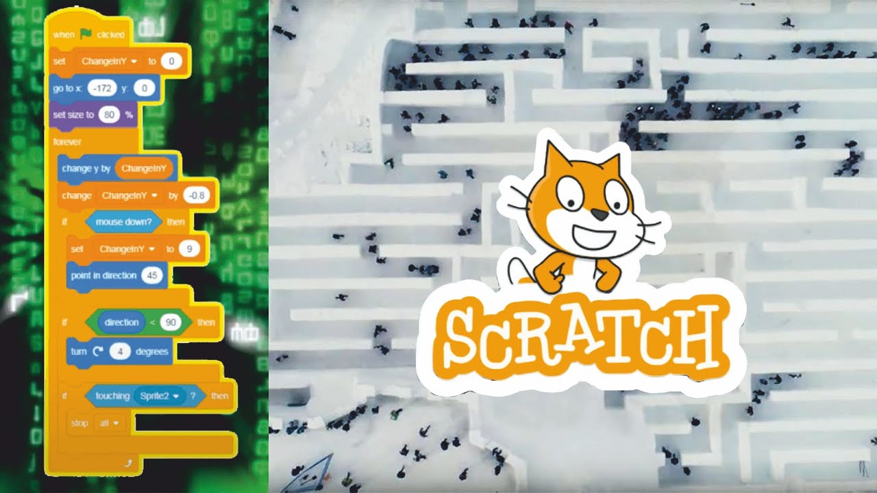 Генератор 2d лабиринтов в Scratch