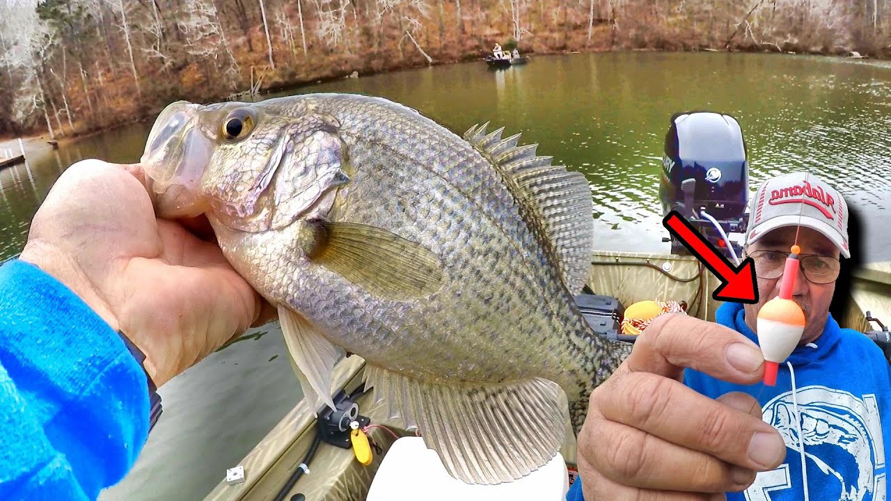 Эта установка с поплавком и живой приманкой Minnow ловит гигантского краппи!