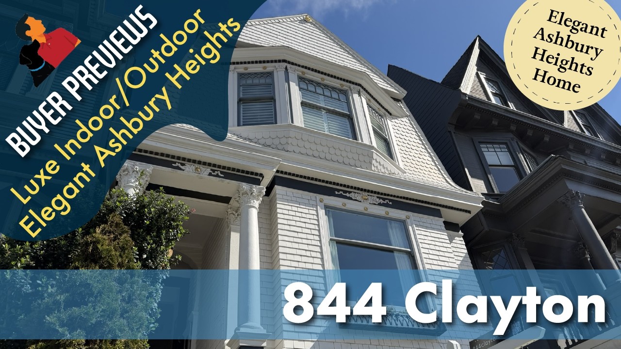 Buyer Preview: 844 Clayton, San Francisco, Ashbury Heights Luxe House (epost for editing) 4K