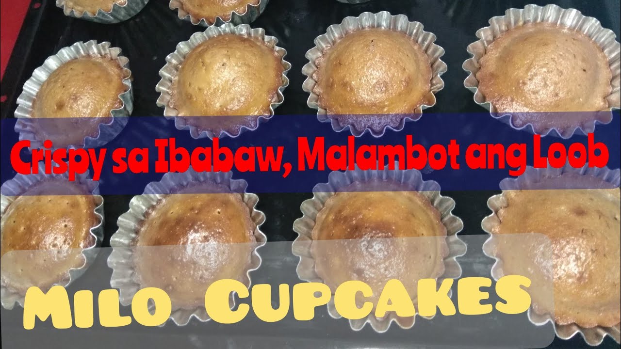 Subukan mo ito, tiyak masasarapan ka | Crispy ang Ibabaw, Malambot ang Loob Milo Cupcakes