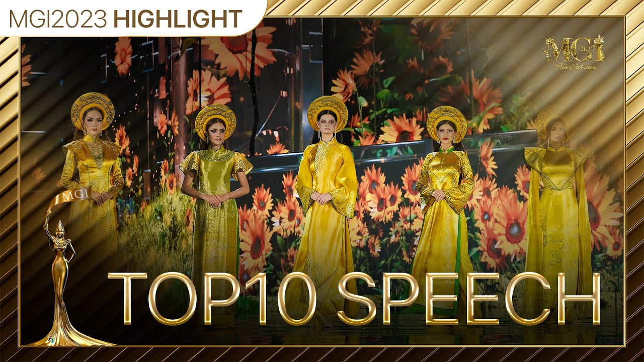 MGI2023 - Top10 Speech / Highlight