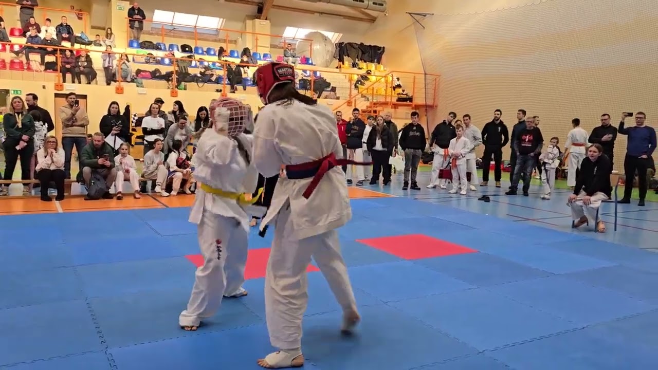 Emilia Wyrozębska Kumite dziewcząt U16 +57kg Turniej Młodych Wojowników Stawiszyn 31.01.2026 