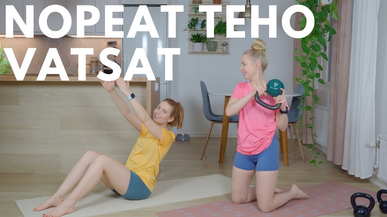 TEHOKAS ja NOPEA keskivartalotreeni | Painolla tai ilman