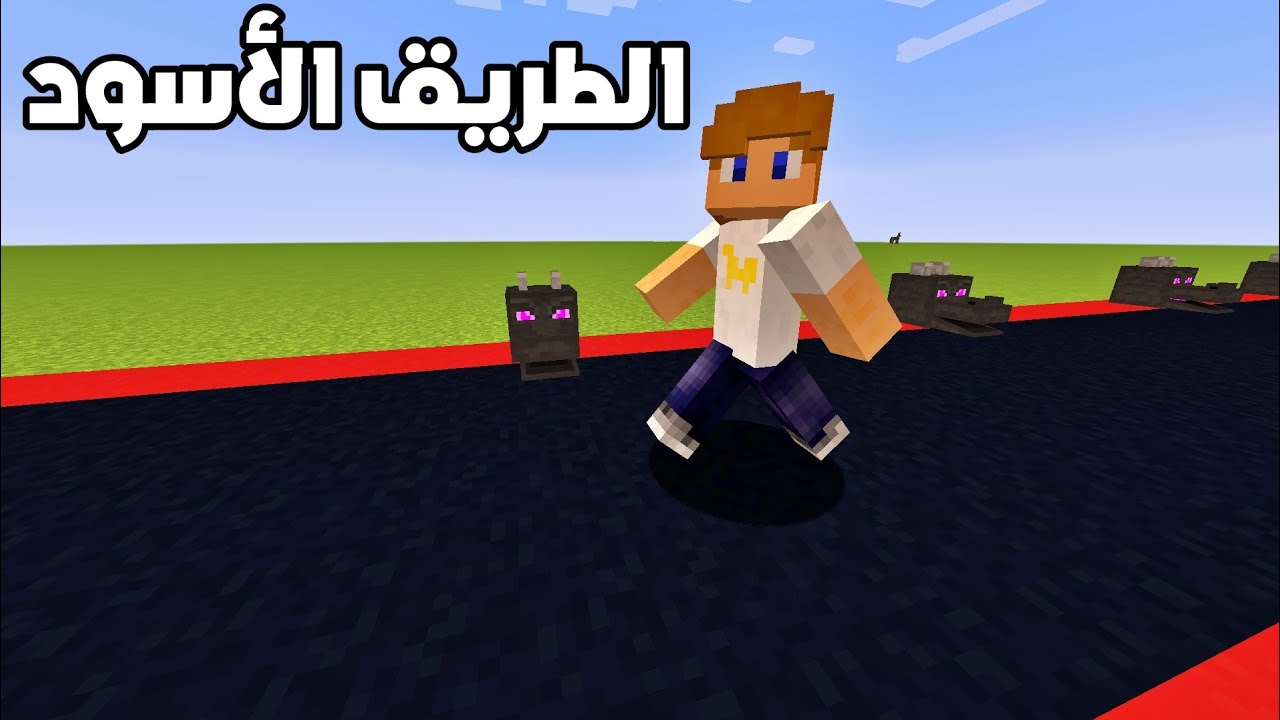 ماين كرافت : مشيت بالطريق الأسود المخيف !!؟ 🔥😱