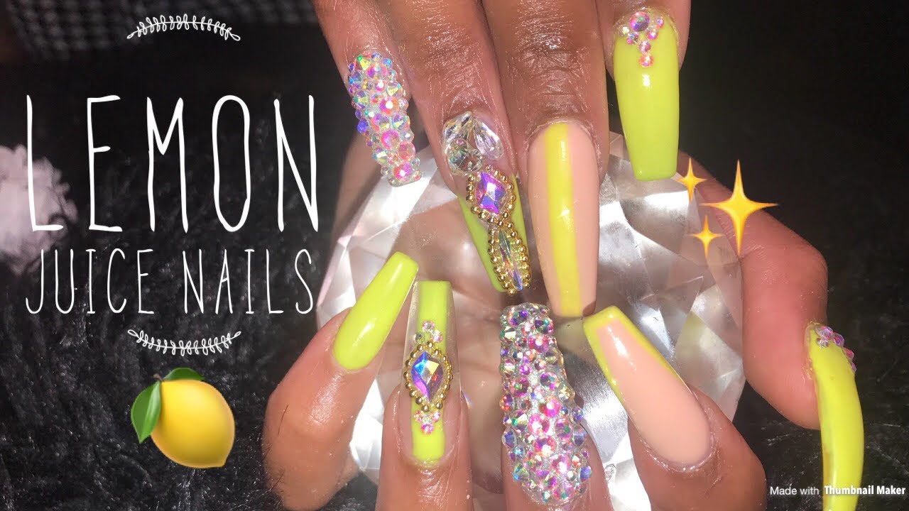 Acrylic Nails Fill Tutorial | Summer Coffin Nails
