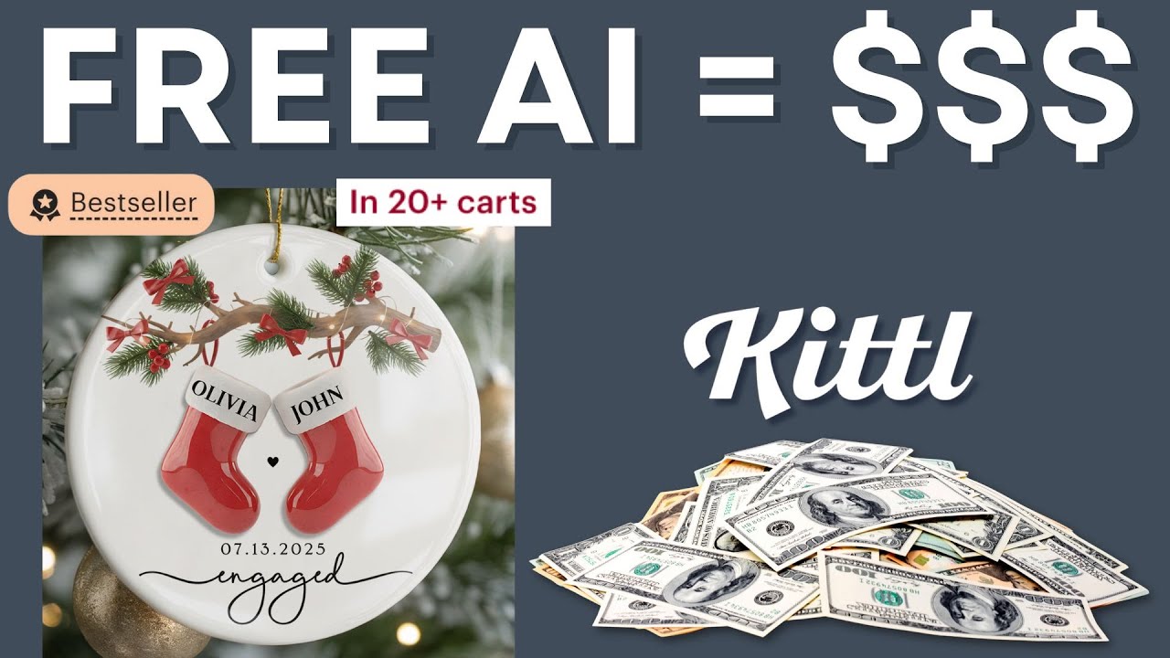 Kittl только что выпустил ИИ БЕЗ | Ещё не поздно выпустить больше украшений 🎄💰