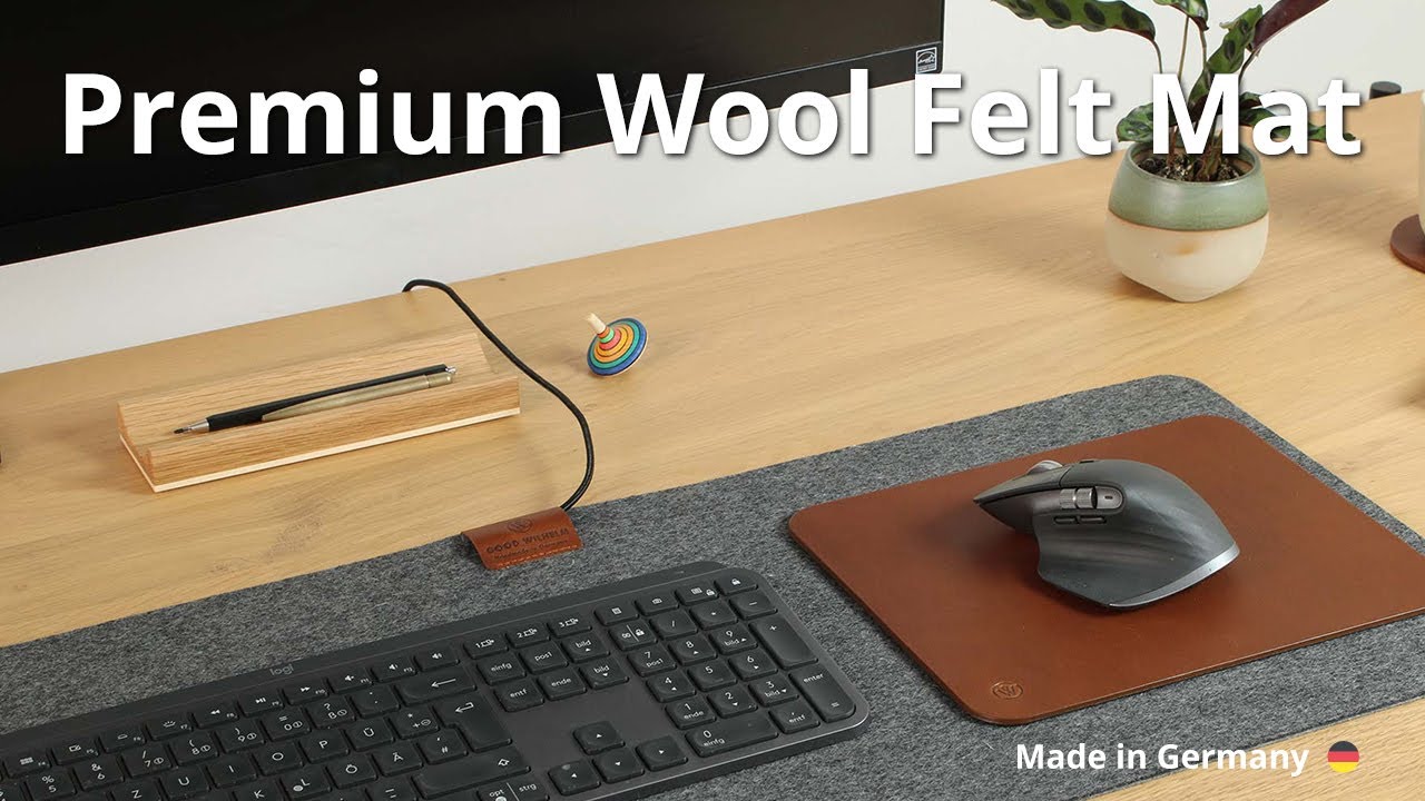 Felt desk pad made from finest Merino wool felt | Made in Germany