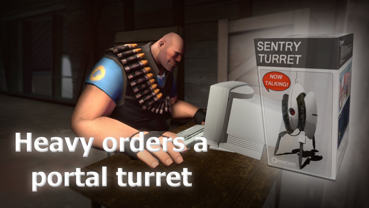 Team Fortress 2: Heavy meets a Portal turret (part 1) [SFM]