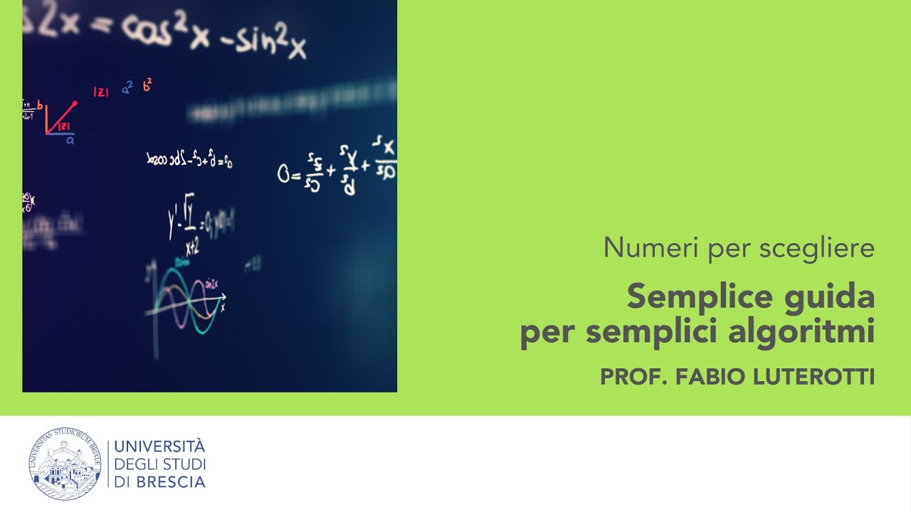 02 - Semplice Guida per semplici algoritmi - Prof. Fabio Luterotti