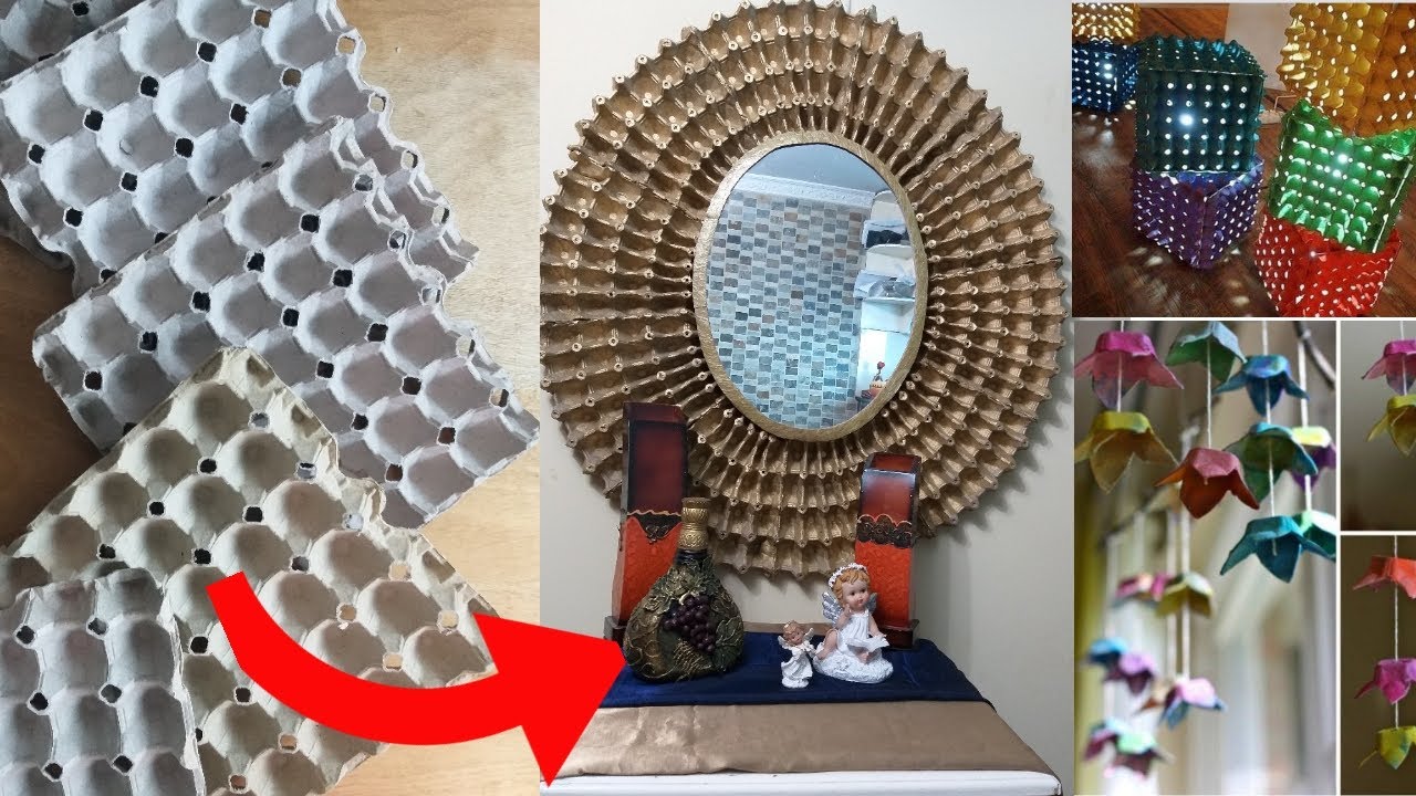 Decoración con Material Reciclado Cubetas de Huevo / DECORATION WITH RECYCLED MATERIAL EGG BUCKETS
