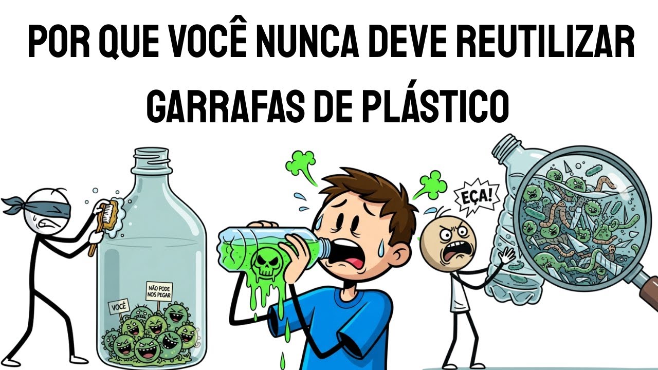 Por que você NUNCA deve reutilizar garrafas de plástico (Veneno Invisível)