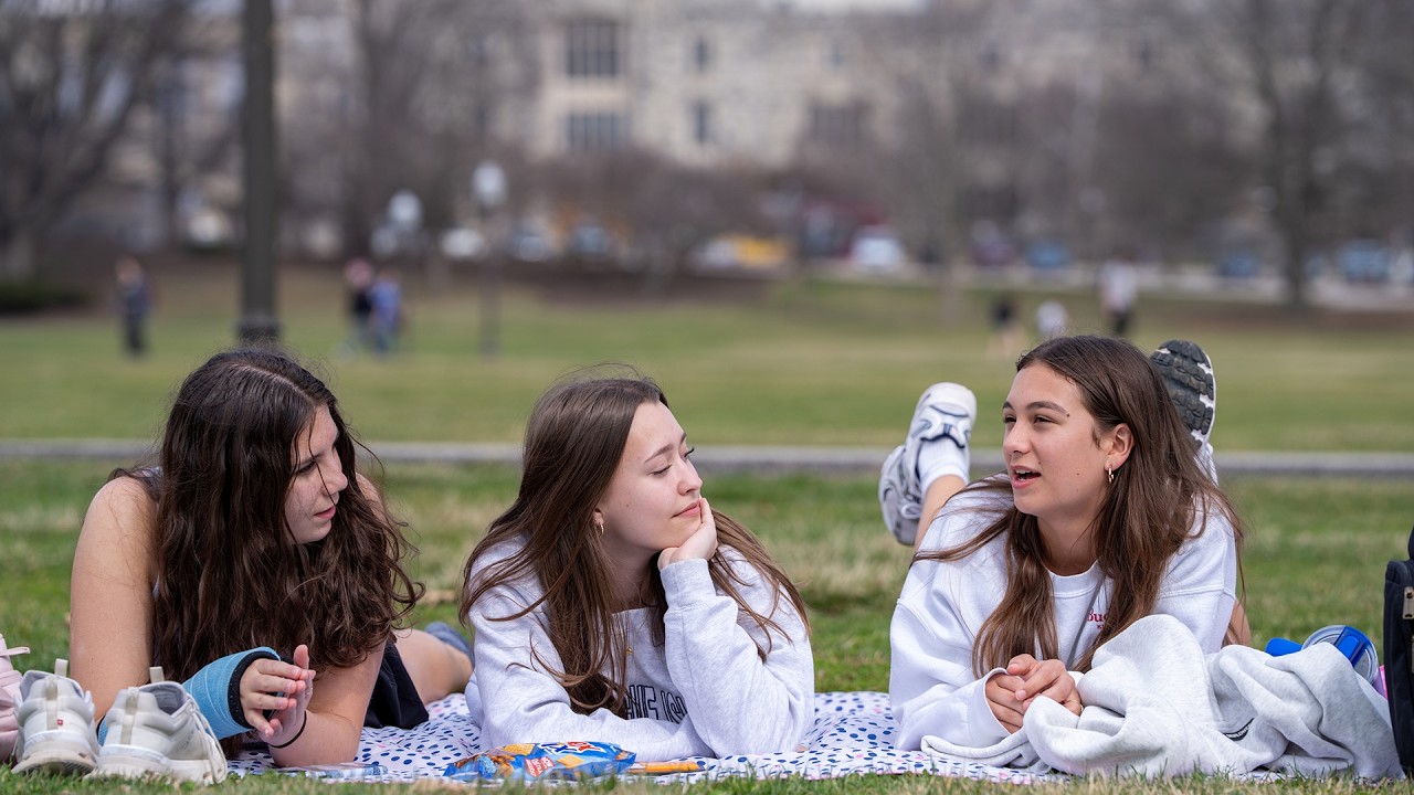 Hokies enjoy warm weather in Blacksburg