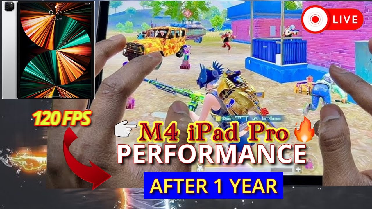 iPAD PRO M4 120 FPS PUBG PERFORMANCE TEST l  HARDCORE ULTIMATE ROYALE