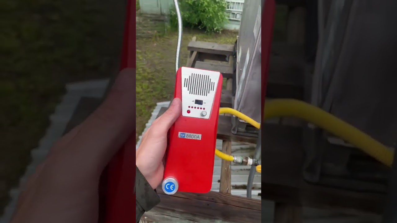 Exterior HVAC Package Unit Gas Leak #hvac #packageunit #gasleak #homeinspector #home #homeowner