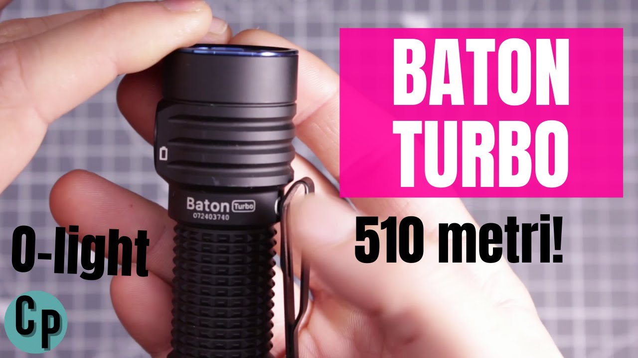 Olight BatonTurbo Review Torcia led tascabile+1100lmn 510m Test di durata ++Torcia tattica o caccia