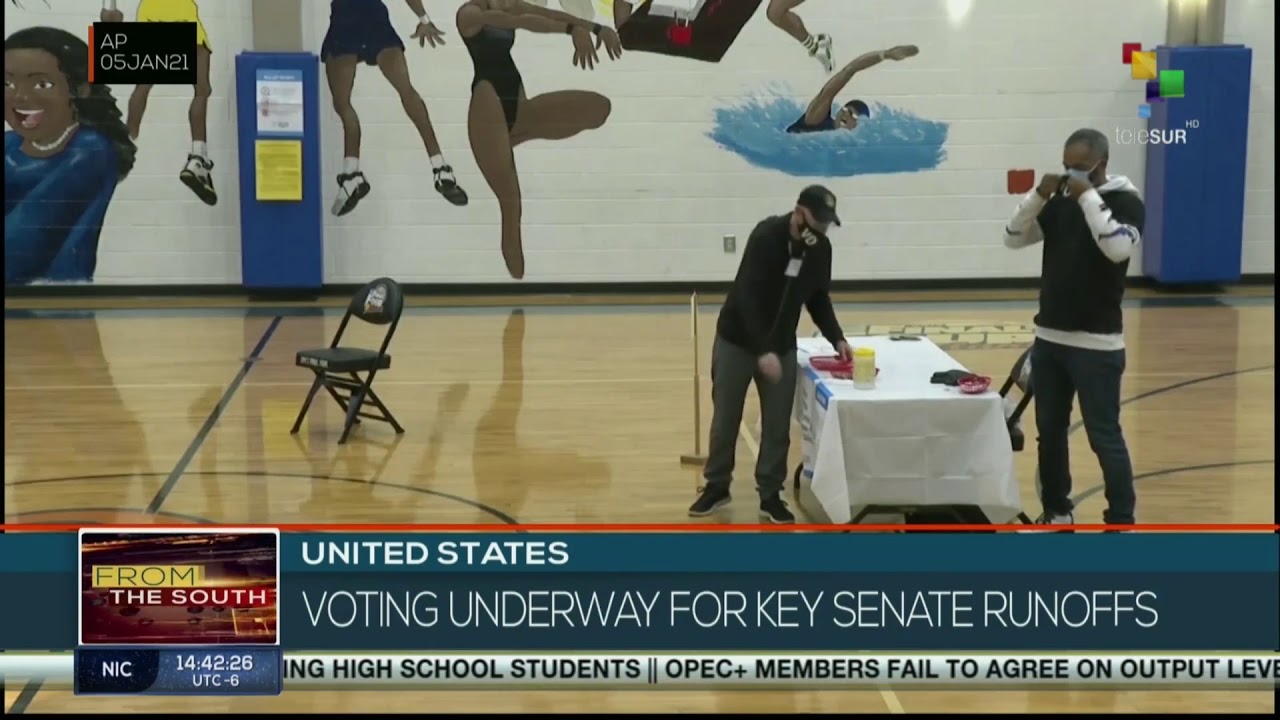 Voting underway for key Senate runoff in the U.S.