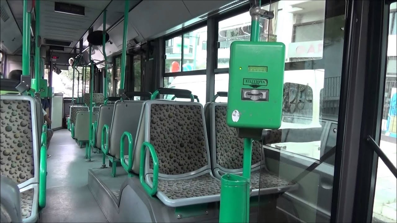 Athens Bus: Riding a Renault/Irisbus Agora CNG (natural gas) (3)