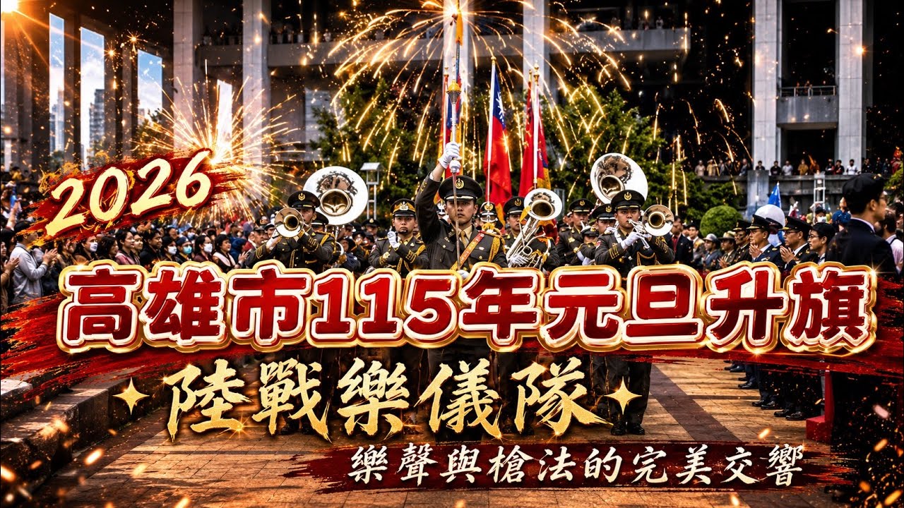 《2026高雄元旦升旗》陸戰樂隊×儀隊操槍演出