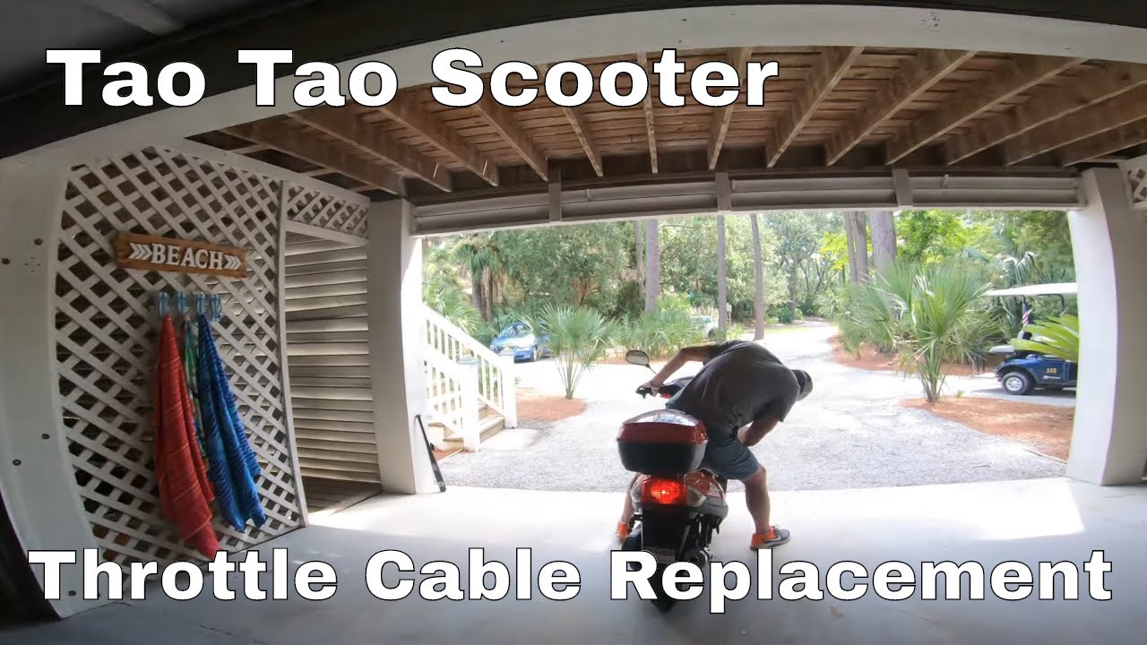 Tao Tao 50cc Scooter Throttle Cable Replacement (How to)