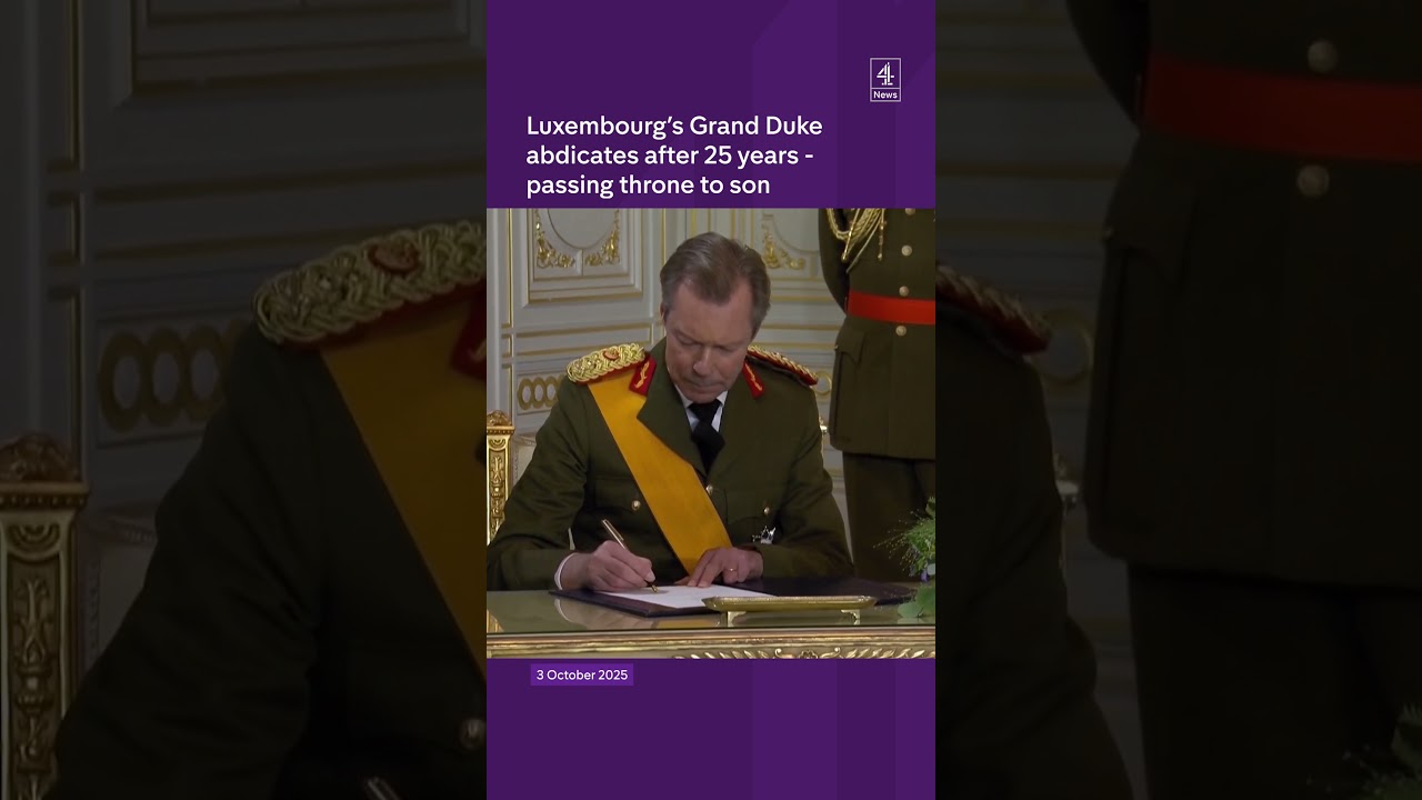 Luxembourg Grand Duke abdicates throne to his son