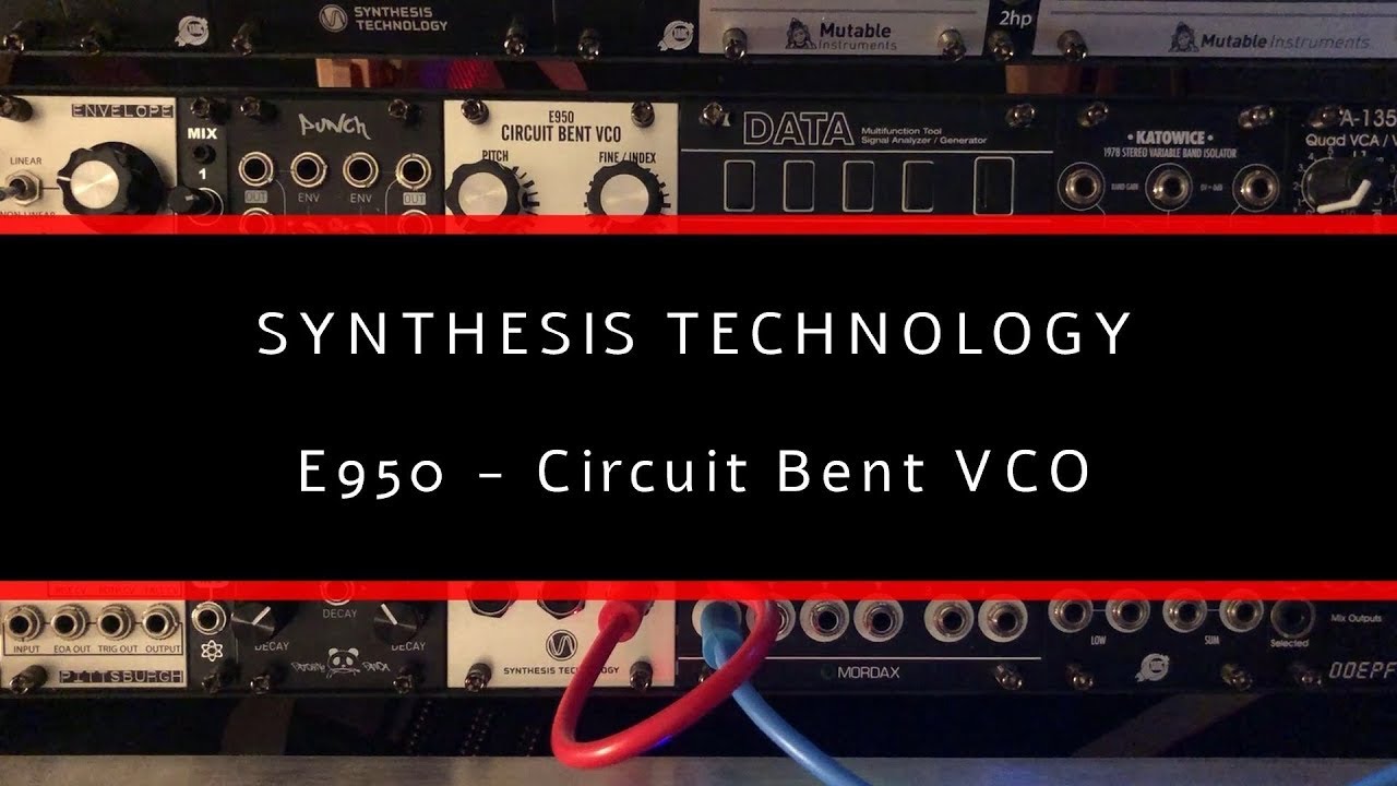 Synthesis Technology - E950 Circuit Bent VCO - (No Talking Eurorack Synthesizer Oscillator Demo)