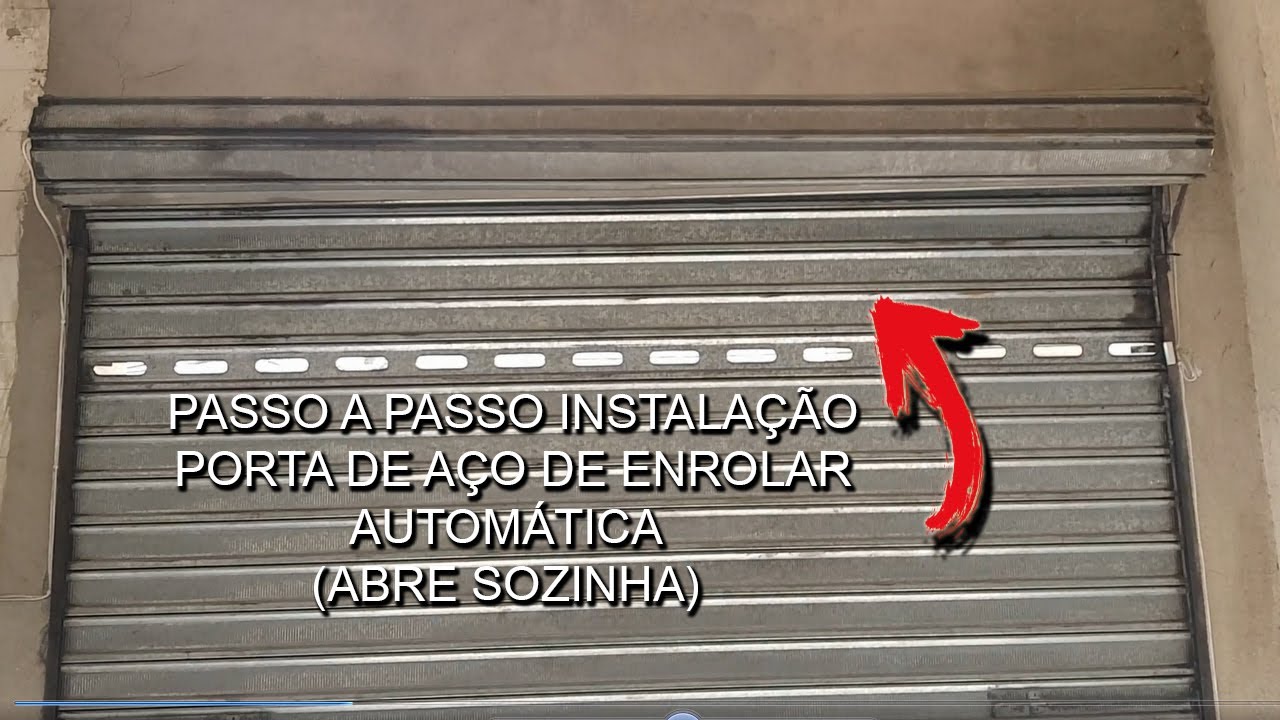 AUTOMATIZAÇÃO PORTA DE AÇO DE ENROLAR PT.1