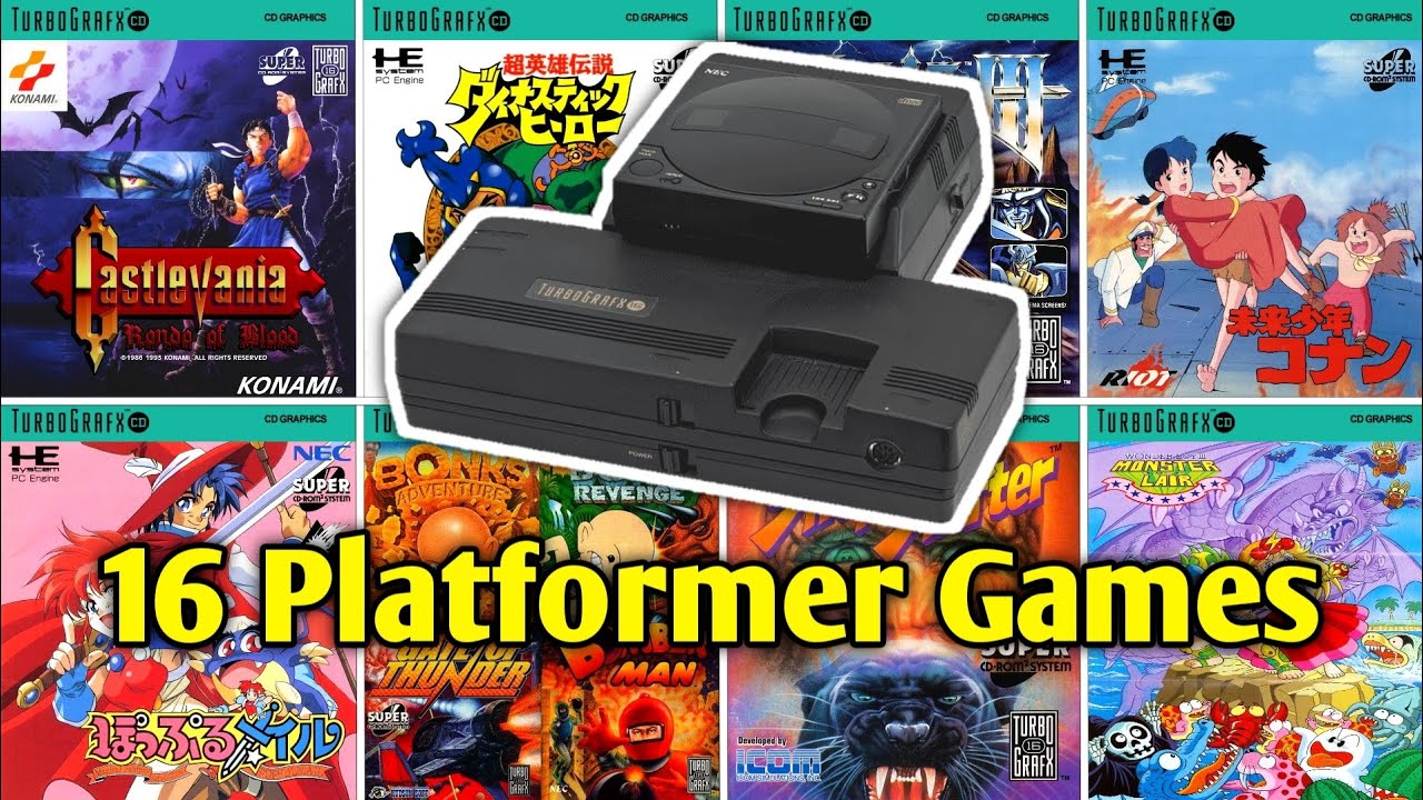 Best 16 Platformer Games for TurboGrafx CD / PC Engine CD