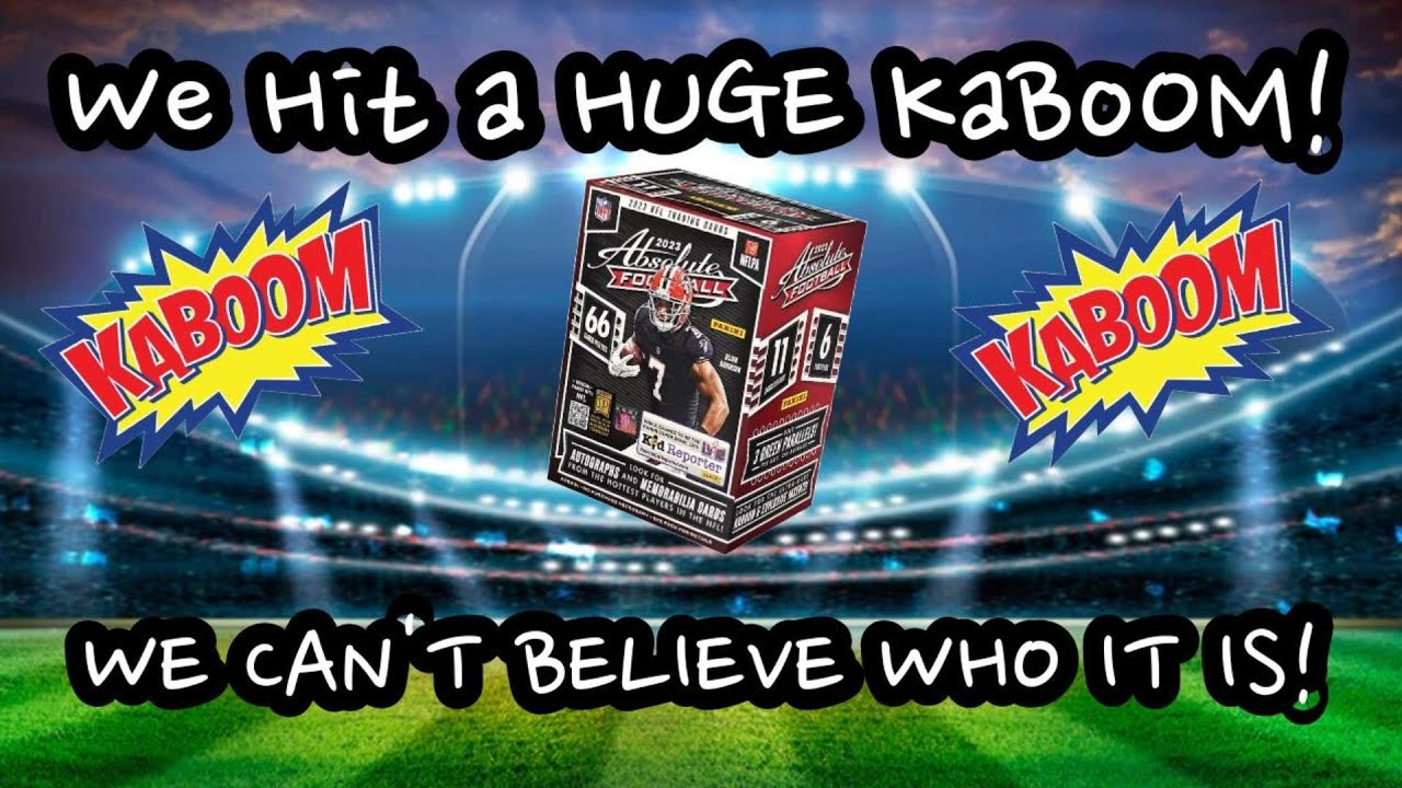 MASSIVE HIT OUT OF 2023 PANINI ABSOLUTE NFL FOOTBALL RETAIL!! KABOOM HIT!!