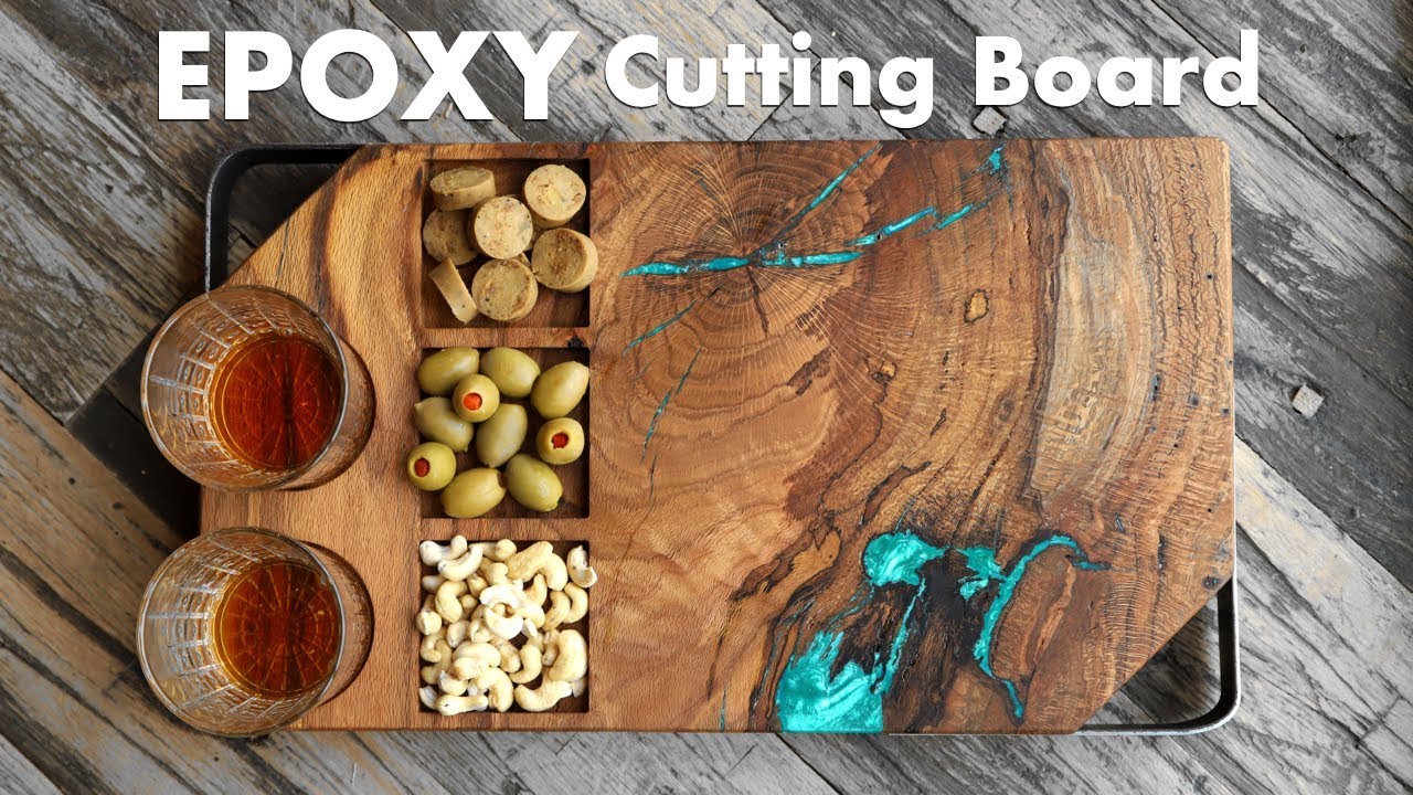 Trash Wood To Treasure - DIY Epoxy Cutting Board / Serving Board