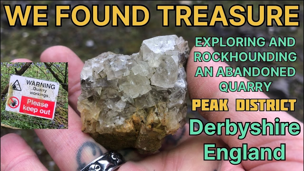 Treasure Hunting, Rockhounding, Exploring & fossils, Abandoned Quarry In Derbyshire Peak District