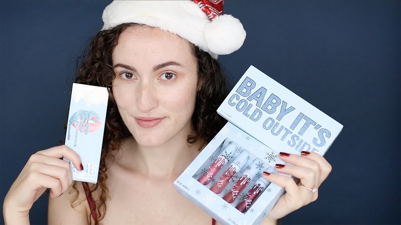 Kylie Cosmetics | HOLIDAY COLLECTION 2018 | First Impressions,  Lip Swatches on Fair Skin