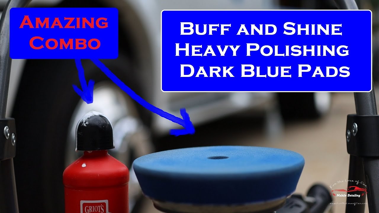 Buff and Shine Dark Blue Heavy Polishing Pad (for 1 step)