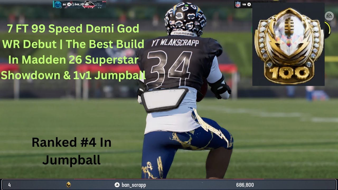 7 FT 99 Speed Demi God WR Debut | The Best Build In Madden 26 Superstar Showdown & 1v1 Jumpball