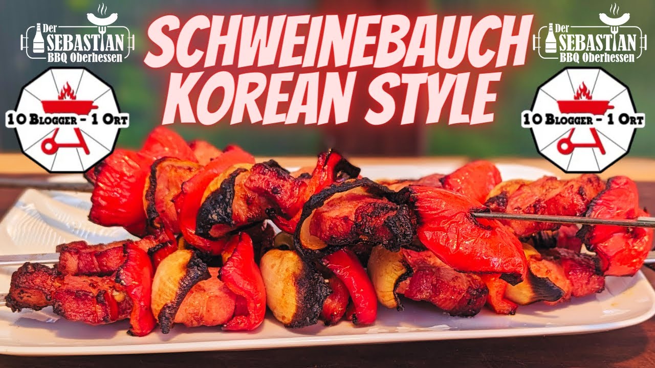 Schweinebauch Korean Style - DerSebastian BBQ Oberhessen #144  #10blogger1ort #bbq #food #recipe