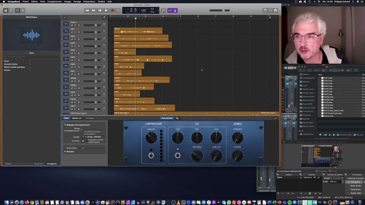Premier montage grossier avec GarageBand