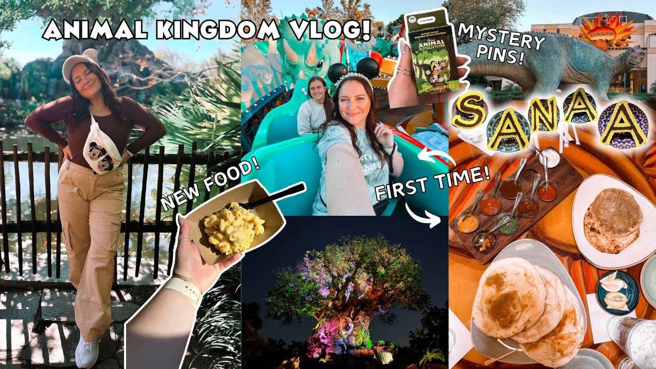 Animal Kingdom Vlog! | travel day, new snacks, first time at Nomad Lounge & Sanaa, and more!
