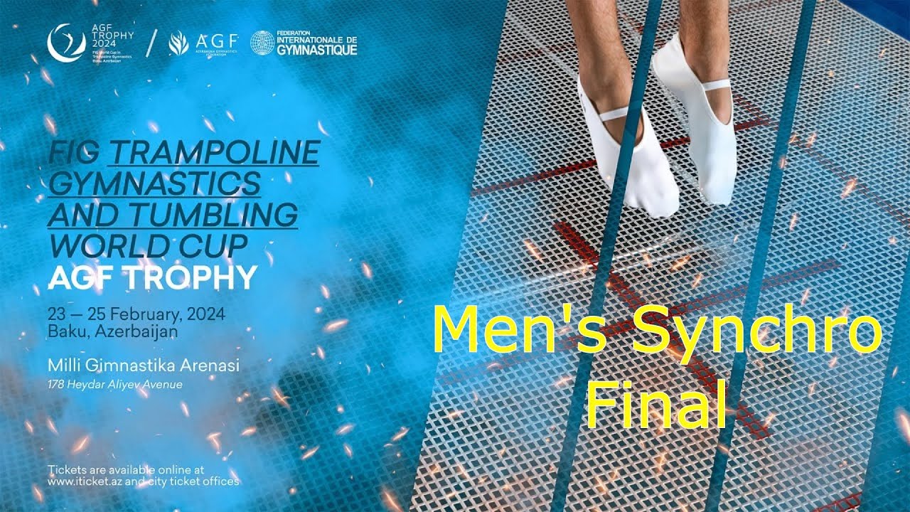 Trampoline World Cup Baku 2024. Men's Syncro Final