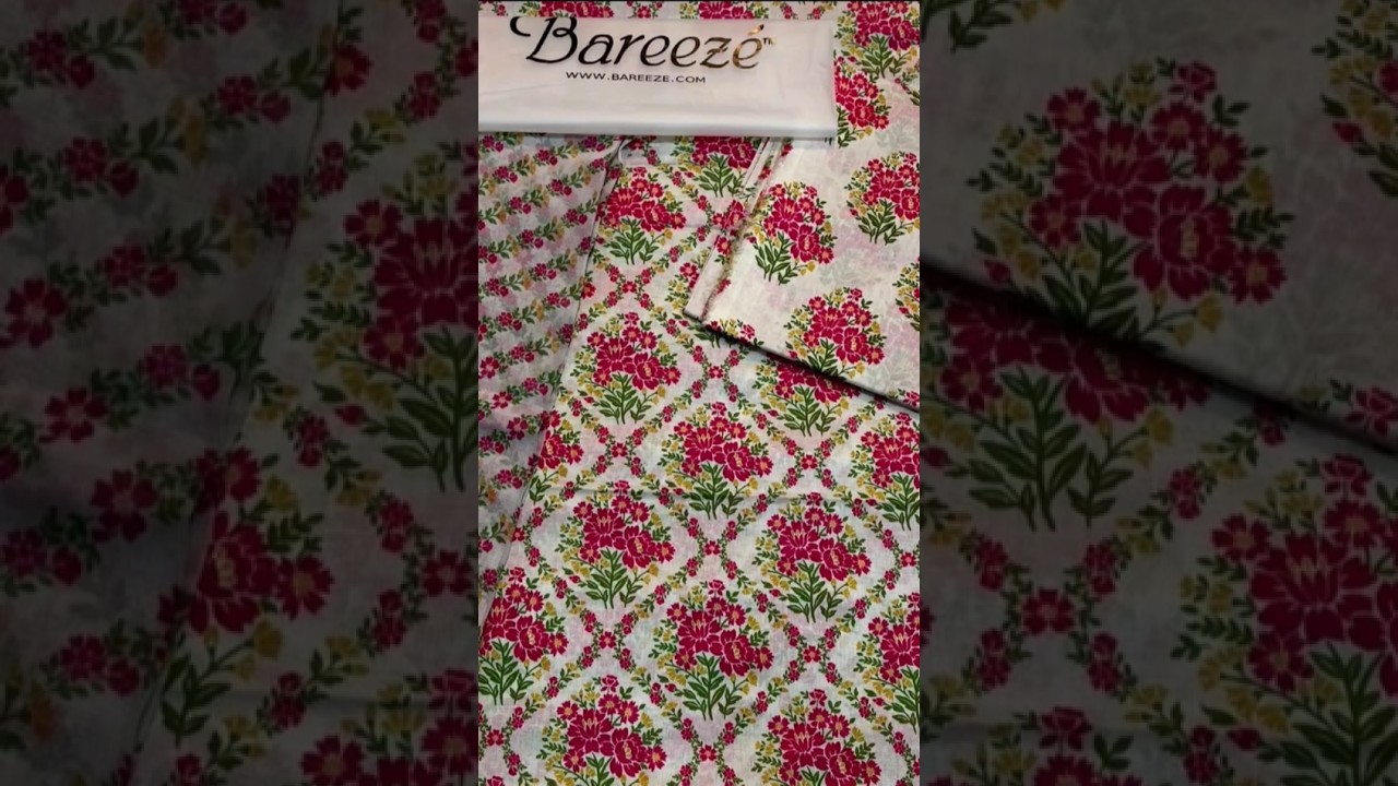 Bareeze print Lawn | summer Collection 3 piece suit | Original Bareeze Lawn summer Sale #shorts