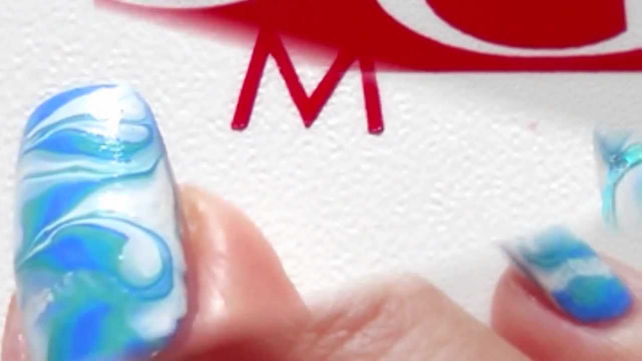 Tutorial NAIL ART SUMMER con Tecnica Marble | Soffio di dea per PUPA NAIL ACADEMY