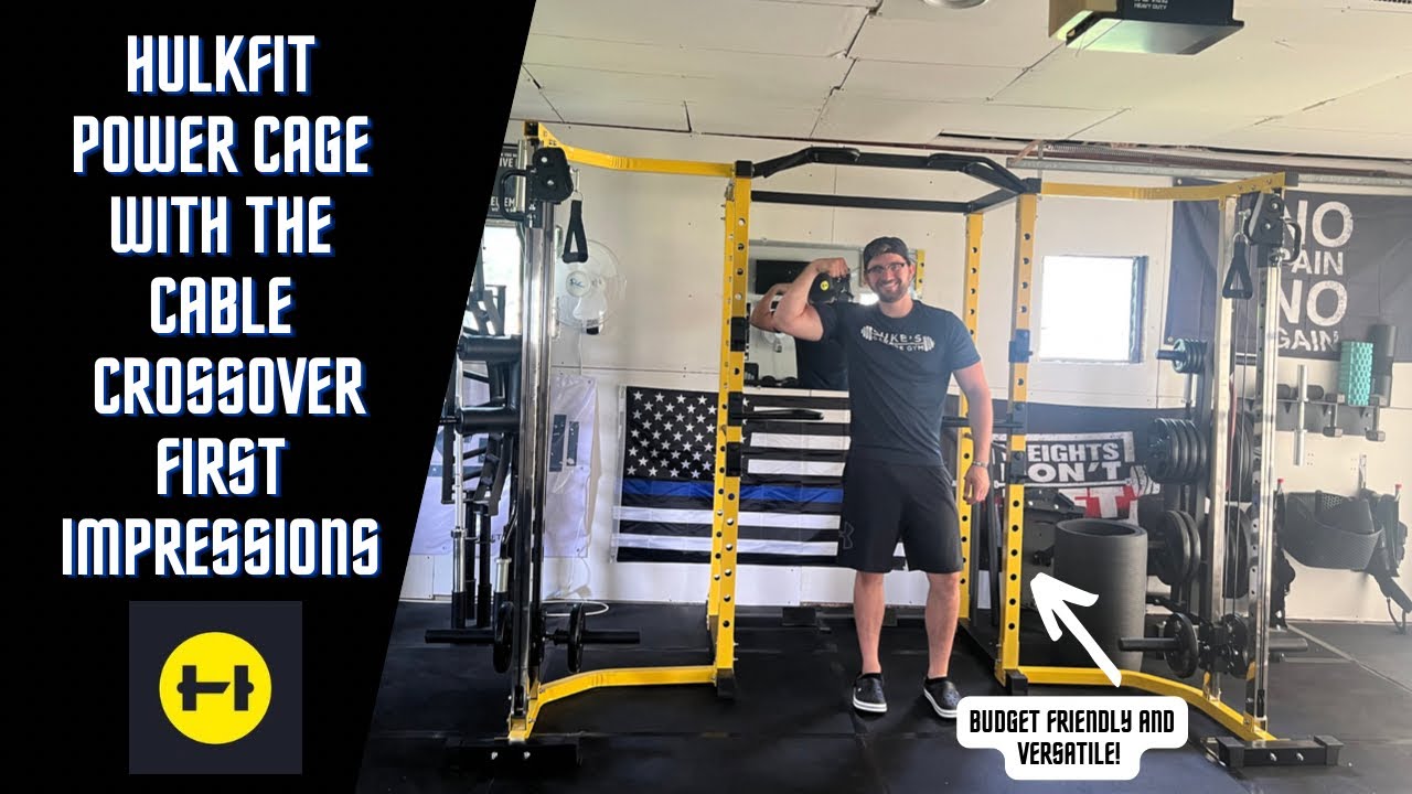 Hulkfit Power Cage with the Cable Crossover First Impressions (Garage Gym Review)