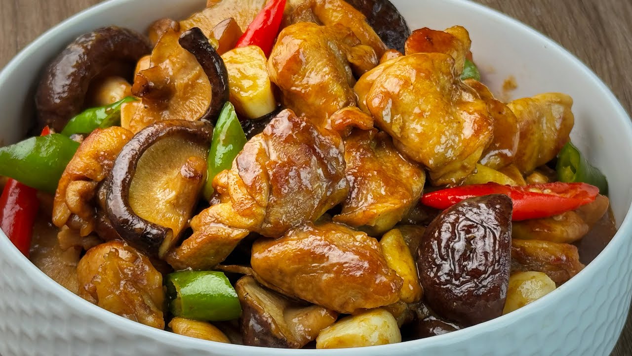 Жареные цыпленок и грибы | Очень сочно и ароматно!