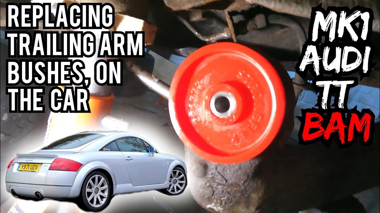 Replacing Rear Trailing Arm Bushes ON THE CAR! *MK1 Audi TT 225 BAM* Polybushes