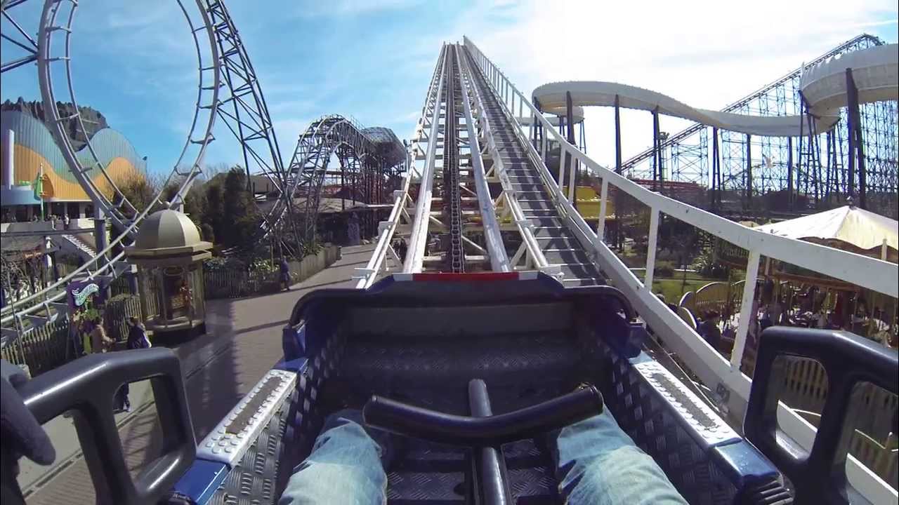 Avalanche - Blackpool Pleasure Beach front seat on ride POV 2.7k