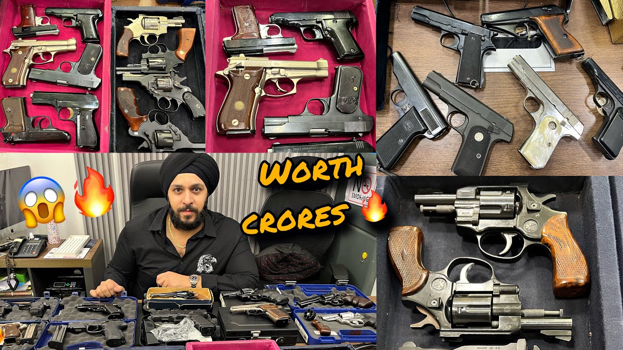 India’s Biggest Imported Real Guns COLLECTION 😱 | REAL GUN HOUSE TOUR [ Mauser, Pistols, Revolvers]