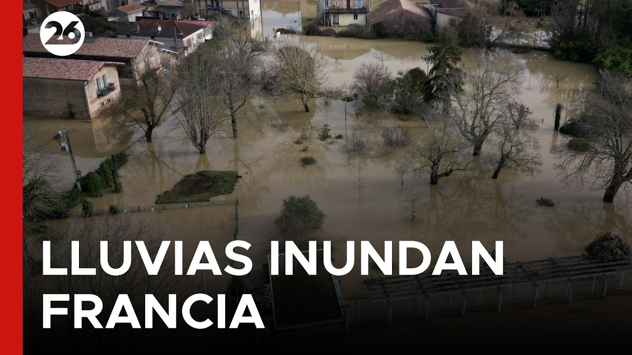 🚨 ALERTA ROJA EN FRANCIA: más de 35 días de lluvias récord provocan inundaciones