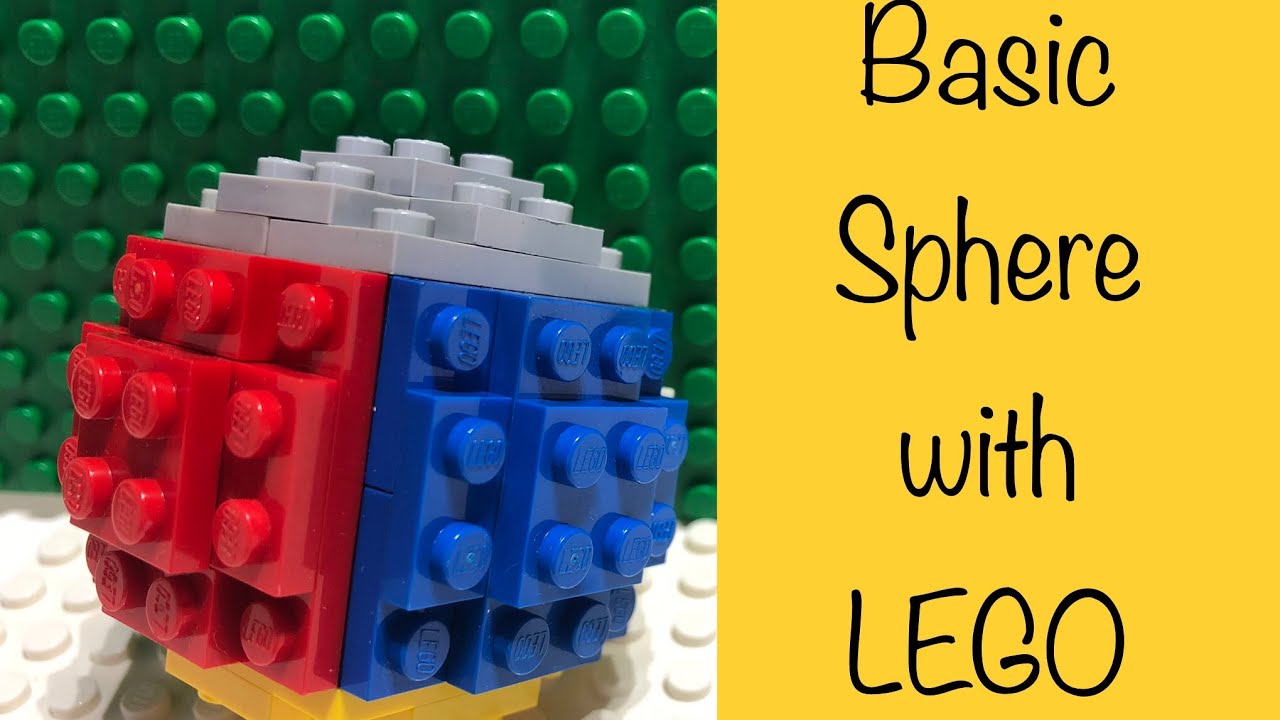 レゴで基本の球体を作る　Building a basic sphere with LEGO