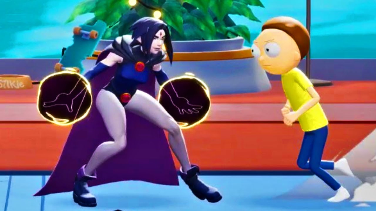 MultiVersus - Raven and Morty (Rick and Morty) Unique Interactions HD