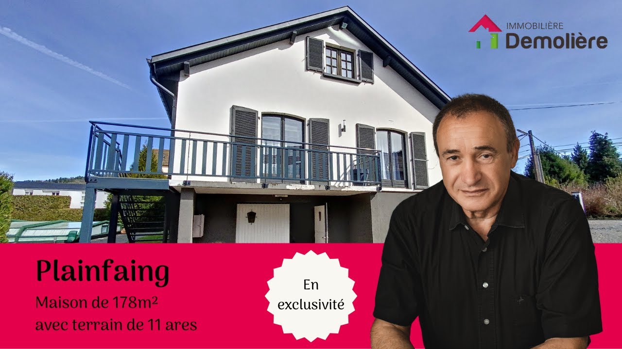 Maison Plainfaing de 178m² sur 11 ares de terrain.