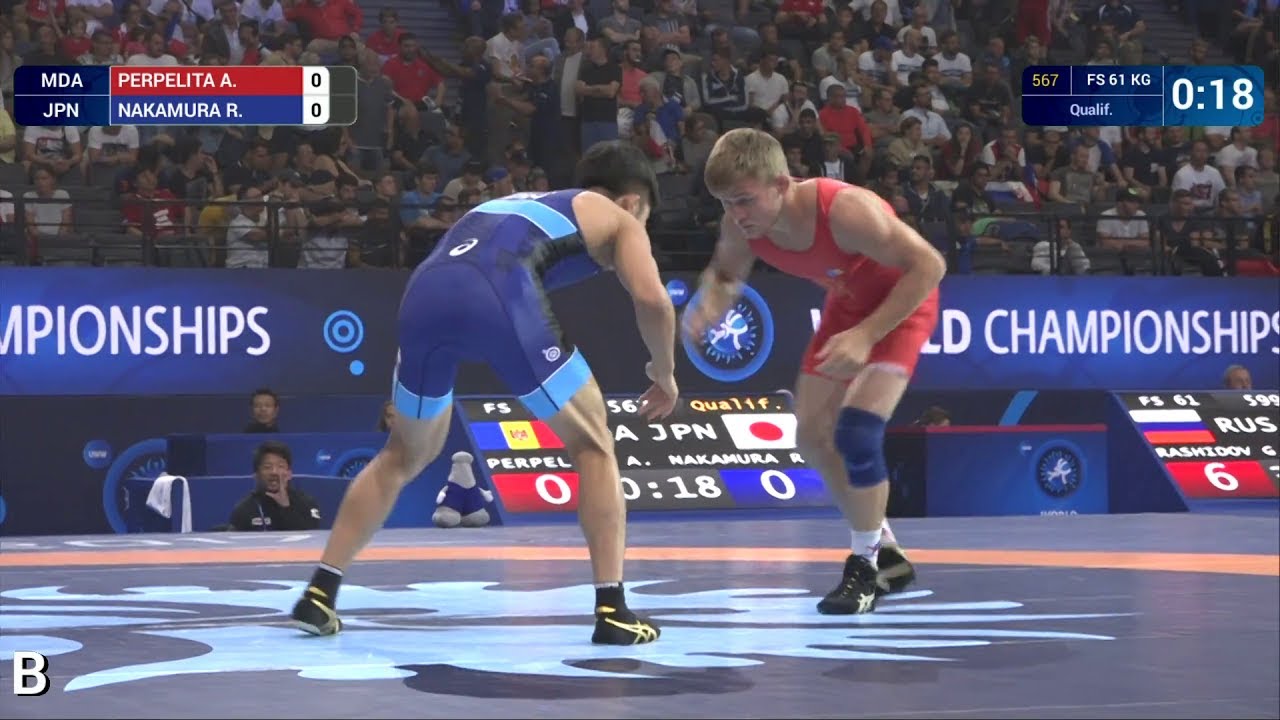 Qual. FS - 61 kg: R. NAKAMURA (JPN) df. A. PERPELITA (MDA) by VPO1, 7-3