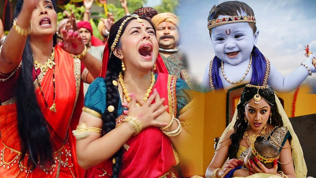 पूतना के ज़हरीले दूध से कान्हा के शरीर का रंग बदल गया || Yashomati Maiyaa Ke Nandlala ||